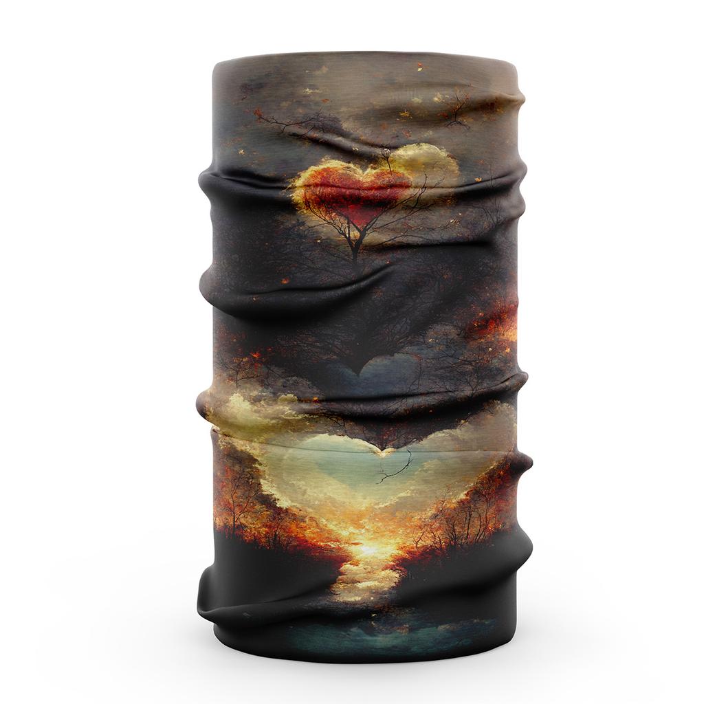 3D Visual Effects Smoother Ice Silk Fabric Face Bandana Scarf Dustproof Neck Gaiter Breathable Unisex Hiking Cycling Headwear