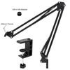 Heavy Duty Table Clamp Universal Mic Arm Stand Metal Boom for Podcast Streaming Recording with 3/8 5/8 Inch Adapter