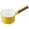 365methods Enamel Milk Pan, 14cm, Induction Compatible, Yellow, YY-14M.Y