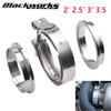 V-Type Clamp With Male Female Flange Kit Turbo Downpipe Wastegate V-Band Turbo Exhaust Pipes Car Accessories TP-1011A