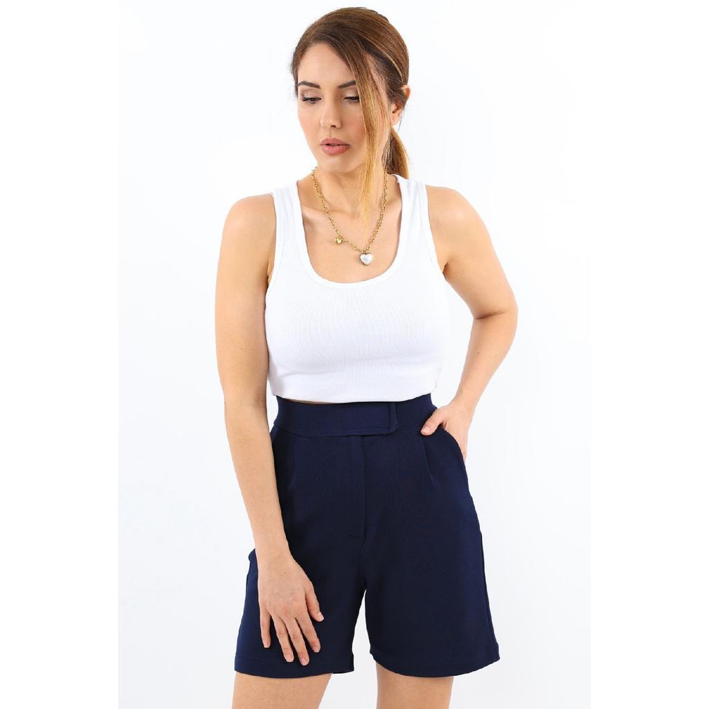 Черные женские шорты из лайкры и липучки Line Line