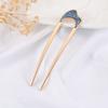 Модные аксессуары для волос, металлическая U-образная палочка для волос для женщин, серебряный золотой цвет, элегантная ракушка, эмалированная шпилька для волос, женский головной убор, подарки