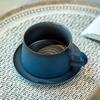 Xiangshang Daishan Роскошная кофейная чашка из каменной керамики с блюдцем