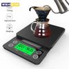5kg/0.1g Black Electronic Digital Kitchen Scale Portable Drip Coffee Scale With Timer High Precision LCD Electronic Scales