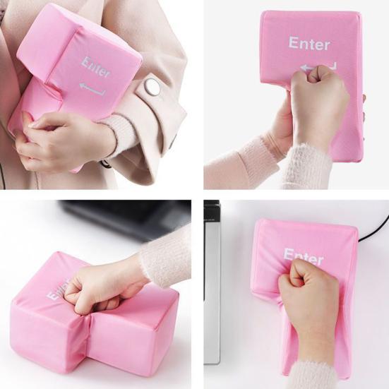 Большая кнопка Enter, питание от USB, антистресс, большая эргономичная игрушка-ключ Enter