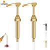 Leeseph Syrup Dispenser Pump Set, Press Action Pump Head for Coffee Syrups, Durable, 3 Colors, Ideal for Home or Commercial Use