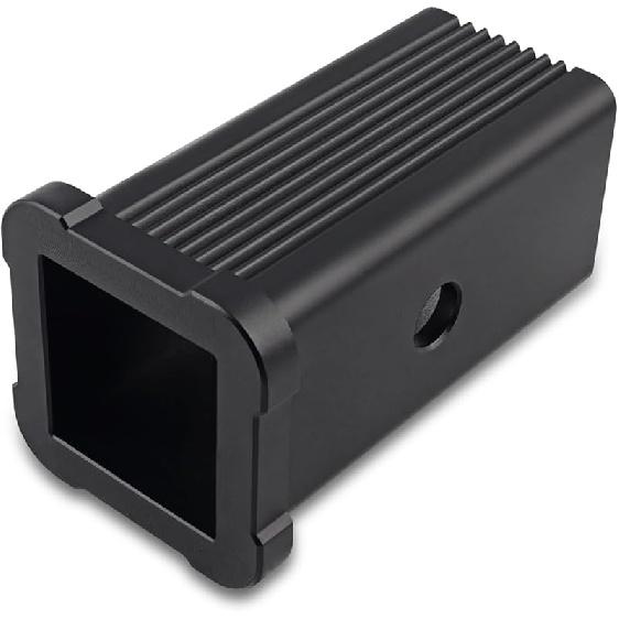 2'' Class III/IV to 1-1/4'' Class I/II Receiver Hitch Adapter ert Sleeve Mount Adapter 2'' to 1/4'' Trailer Receiver Converter for Bike Rack and