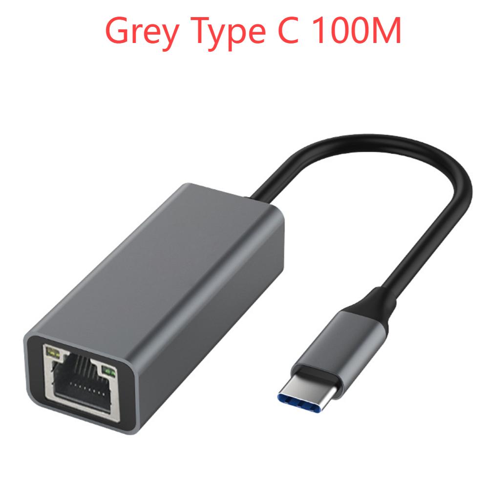 Адаптер Ethernet USB Type C 1000/100 Мбит/с USB к RJ45 Lan для Xiaomi Mi Box Nintendo Switch Сетевая карта Ноутбук ПК Windows