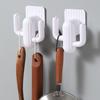 Plastic Cactus White Double Hooks For Door Wall Mounting Modern Tools Decor