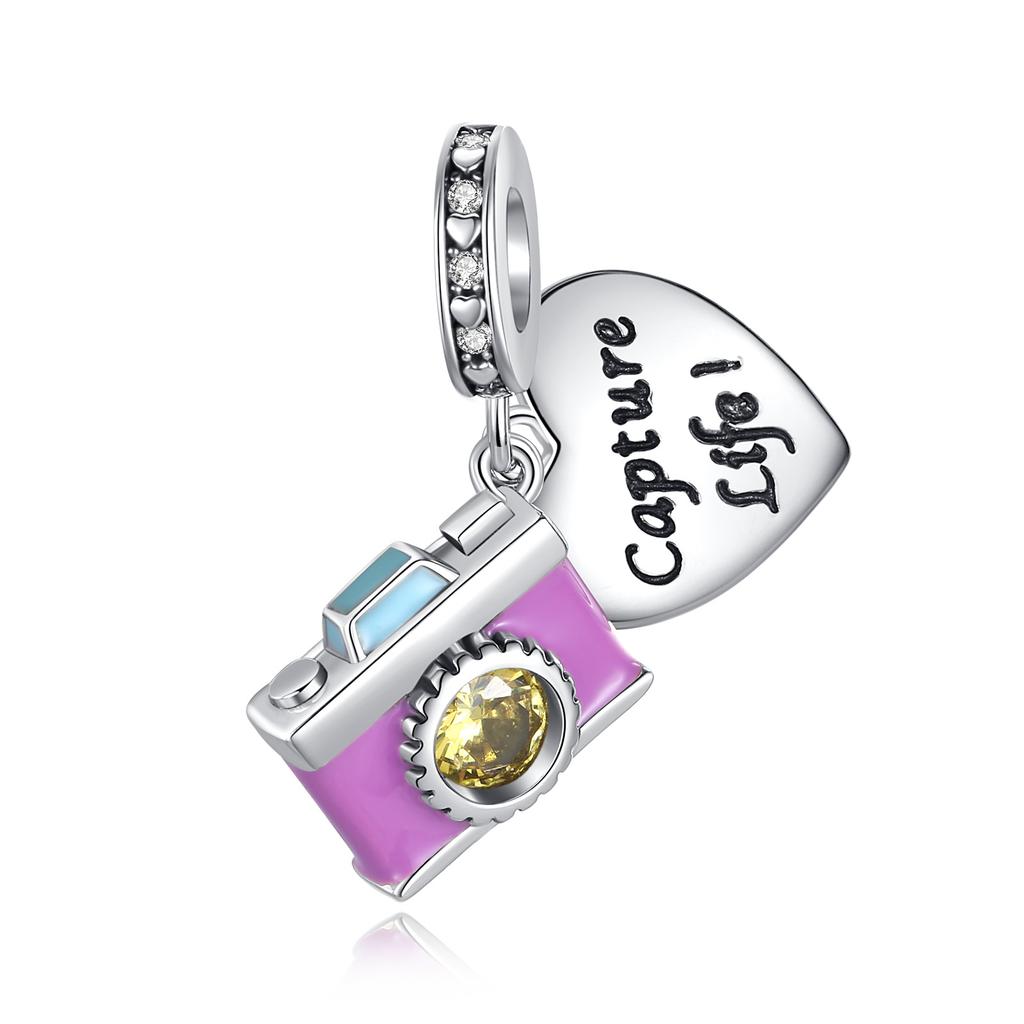 Airplane Charms Fit Fashion Original Bracelets 925 Silver Aircraft Travel Beads Camera Luggage Passport DIY Charm Jewelry GIft