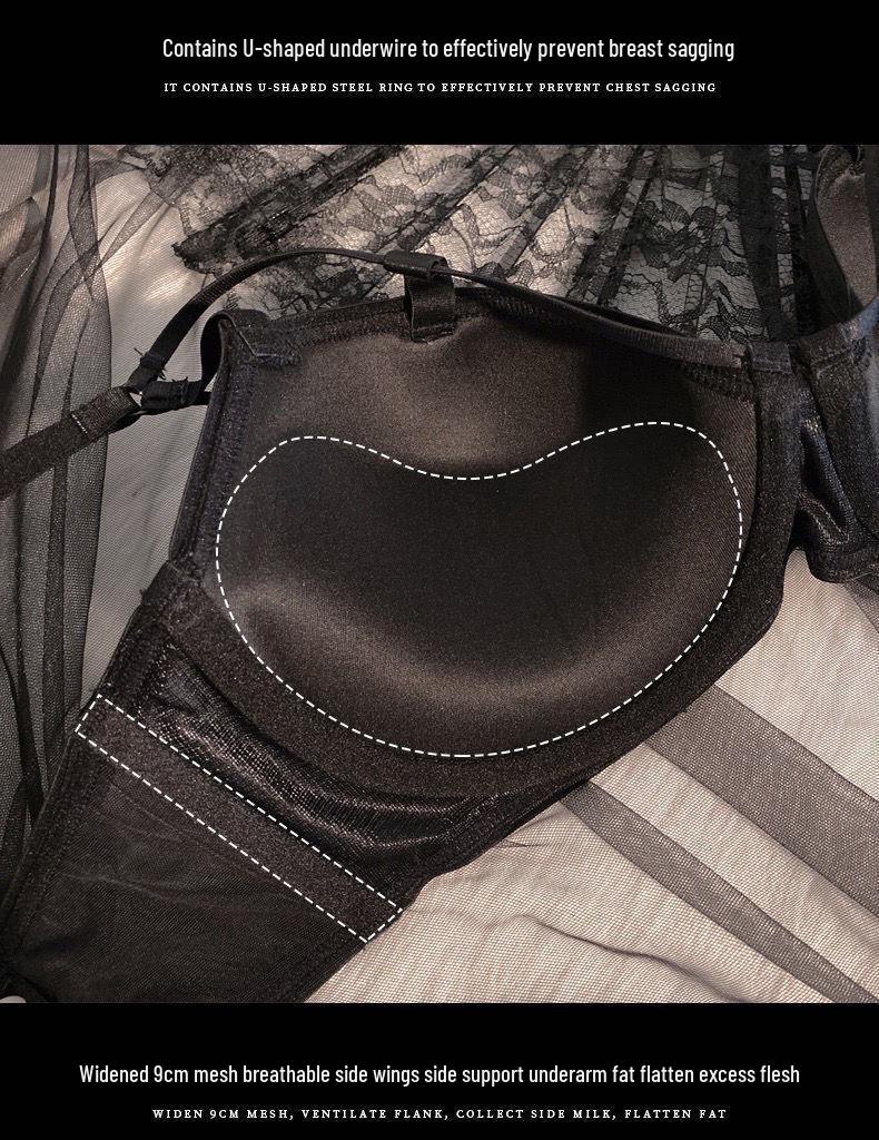 Pure Sexy EU/US Style Thick Push-Up Bra: Enhances Small Bust, Anti-Sagging, with Underwire and Side Support.