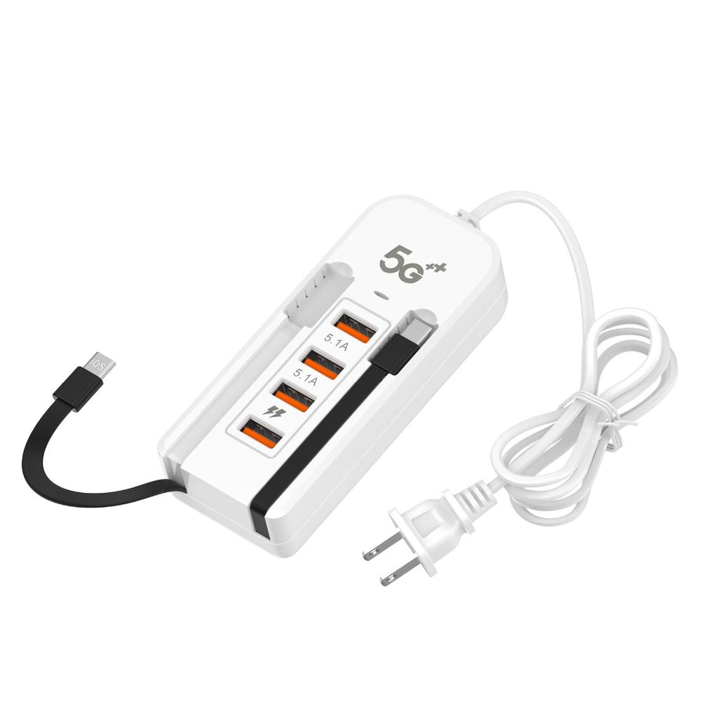 66 Вт Быстрое Зарядное Устройство с Несколькими Портами USB Type-C PD для Телефона iPhone Samsung Xiaomi Quick Charge EU US Штекер Настенное Зарядное Устройство