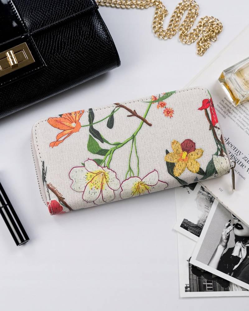 Large women's wallet-pencil case made of eco-leather - David Jones