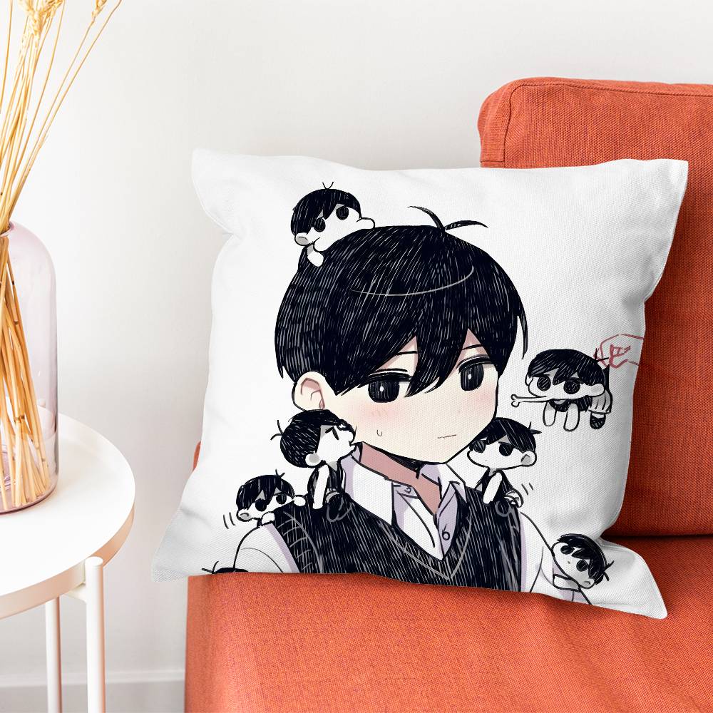 Sunny OOmori Game Pillow Case Plush Fabric Soft Pillowcase Double Sided Print Cushion Cover Household Gifts