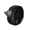 USB Electric Car Fan with Atmosphere Light - Multi-Color Vent Clip with Strong Wind