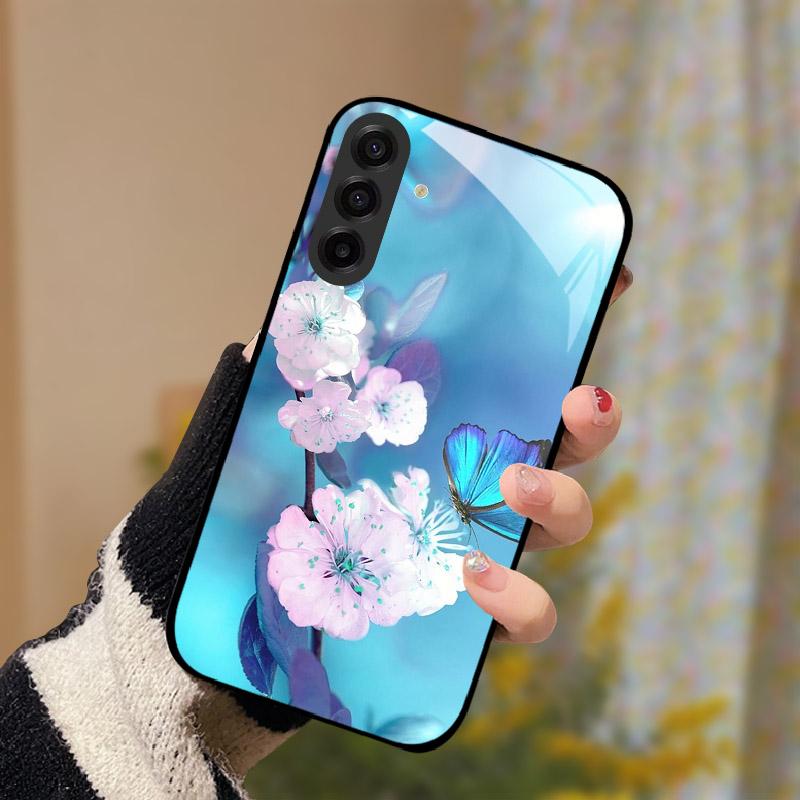 Роскошный Чехол Для Samsung S25FE Задняя Крышка Из Закаленного Стекла Для Samsung Galaxy S 25 S25 FE SM-S731B Защита Камеры Линзы Чехол