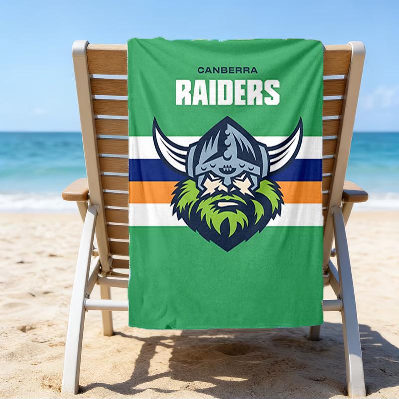 Canberra Logo Quick-Dry Microfiber Beach Towel Super Soft & Absorbent for Bath, Beach, Travel Bath Time Accessory, Fan gifts