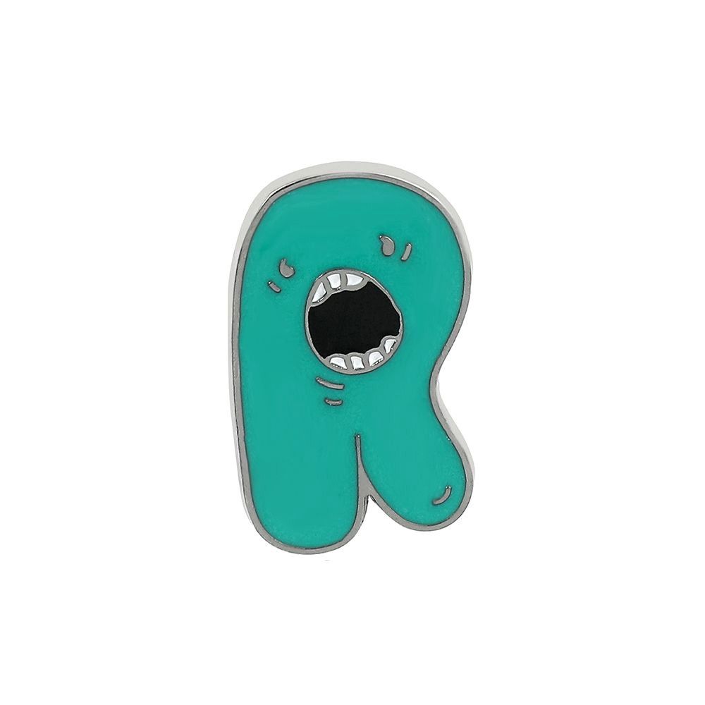 Cute Funny Alphabet Brooches Creative Cartoon Brooch Badges 26 Letter Enamel Pins  Backpack Decor