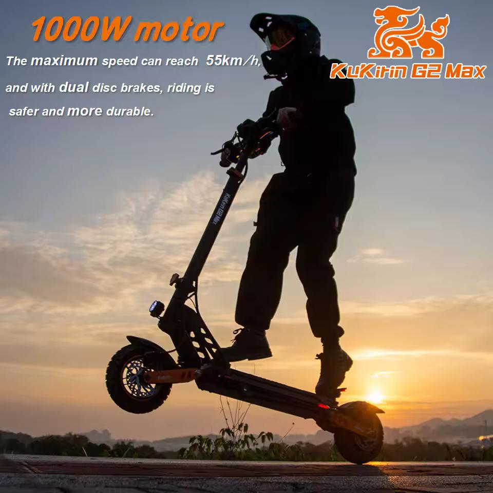 2026 Kukirin G2 Max Off Road Electric Scooter for Adults 1200W Motor 48V 20Ah