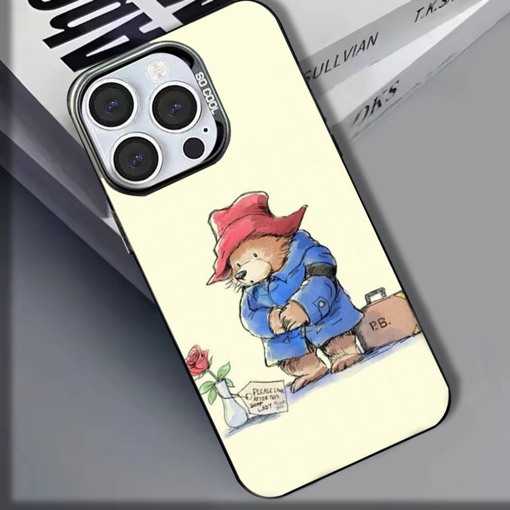 Cartoon P-Paddington B-Bears Phone Case For iPhone 16,15,14,13,12,11,8,7,Pro,Max,Plus,Mini,XS,SE Shockproof Matte Cover