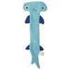 Bite Tough Hammerhead Shark Toy Soft Plush Squeaky Pet Toy Safe Dog Chew Toy  Calming Effect