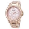 Многофункциональные женские часы Riley Crystal Rose Gold ES2811