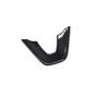 Steering Wheel Panel Cover Trim 1PCS Fit For Lincoln MKZ 2013- Carbon Fiber