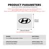 For Hyundai Car Emblem Decals Decorative Stickers Universal Auto Accessory Azera GDI i10 i20 i30 i40 ix20 ix35 Sonata Santafe MM7