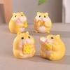 Cute Eating Hamster Micro-landscape Gardening Ornaments Small Hamster Desktop Decoration Accessories