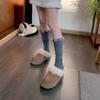 Thick Warm Mid Tube Socks Lolita JK Knit Socks Women Sweet Cotton Mid-Calf Socks  Women
