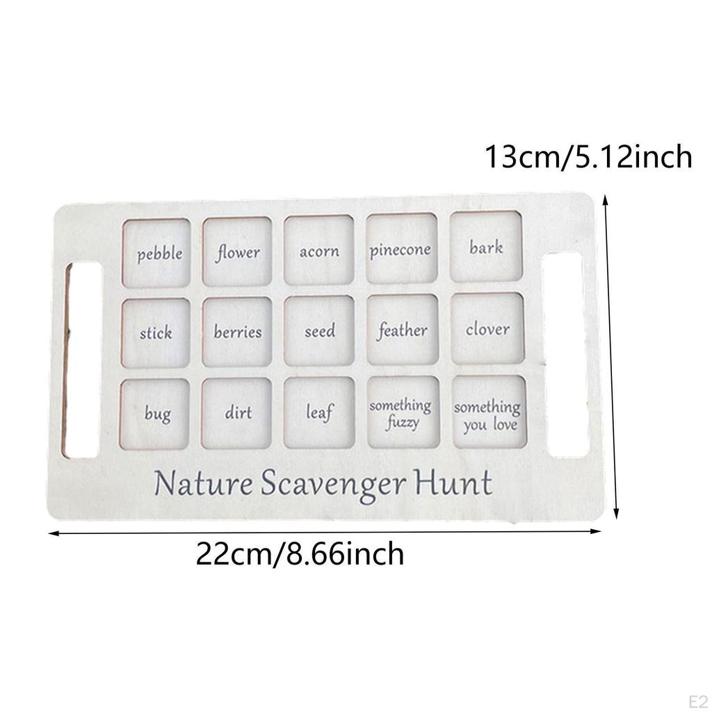 Доска для охоты на природу, деревянный поднос для игр, исследовательские занятия для детей, на открытом воздухе