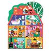 DJECO Giant Puzzle Little Buddies House Jigsaw Puzzle, 36 Pieces, Educational Toy with Animal Design, Ages 3-4, Boys and Girls, Toddlers, Baby,