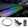 For Tesla Model 3 Y 2021-2023 Dashboard Ambient Light USB Port Bluetooth APP Control Multi Color Interior Decor Car Accessories