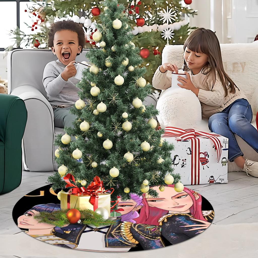 Christmas Tree Skirt Decoration For Home Xmas Tree Decorations Skirt Ornament Festive Holiday Party Decorations Indoor Outdoo 120cm