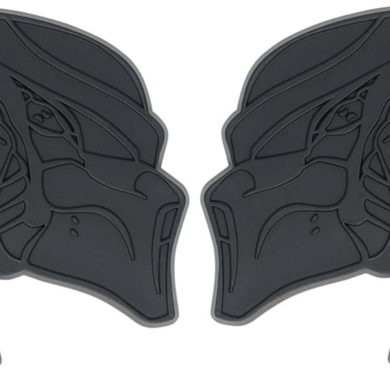 Predator Emblem, Custom 3D Exterior Automotive Accessories, Universal Fit for Car, Truck, SUV (Set of 2) (Red)