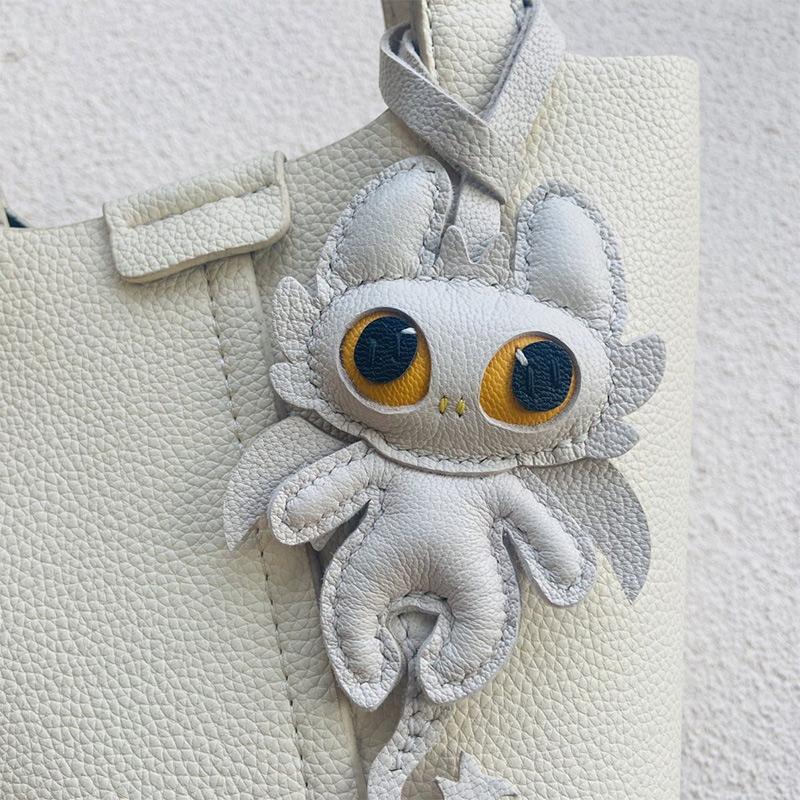 Подвеска-сумка Тигр Ручная работа Натуральная кожа Брелок Универсальный Креативная Личность Нишевый Подарок Друзьям Паре Изысканный Подвеска