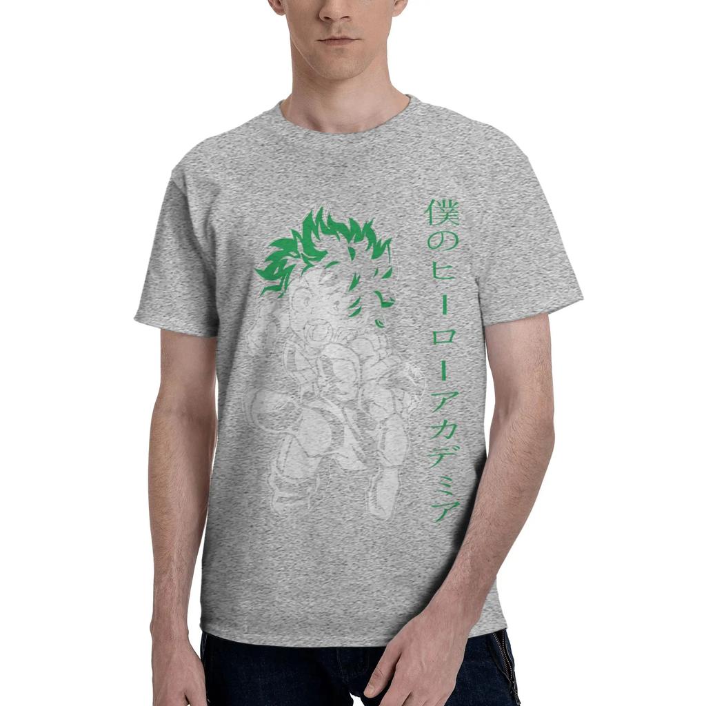 Anime My Hero Academia Izuku Midoriya Unisex Tshirt Clothes Awesome Tees Short Sleeve Fugees Cotton