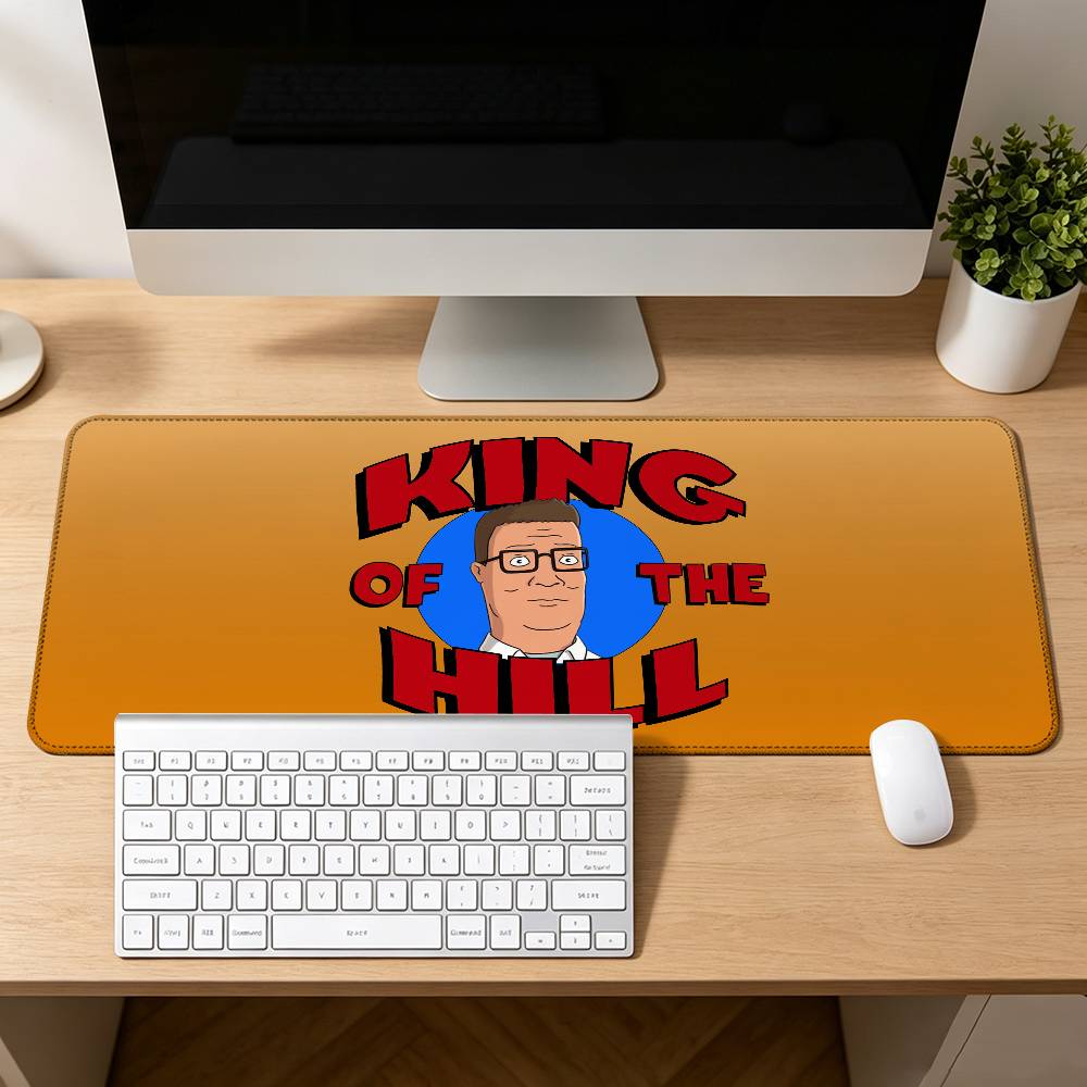 Cartoon K-King Of The H-Hill Mouse Pad Rubber Thicken Overlock Gaming Table Mat Office Computer Keyboard Pad PC Mousepad