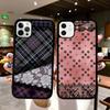 Кружевной узор Для IPhone 11 12 13 14 15 16 17 Pro Max Plus ТПУ+ПК Ударопрочные Задние Чехлы для Телефона
