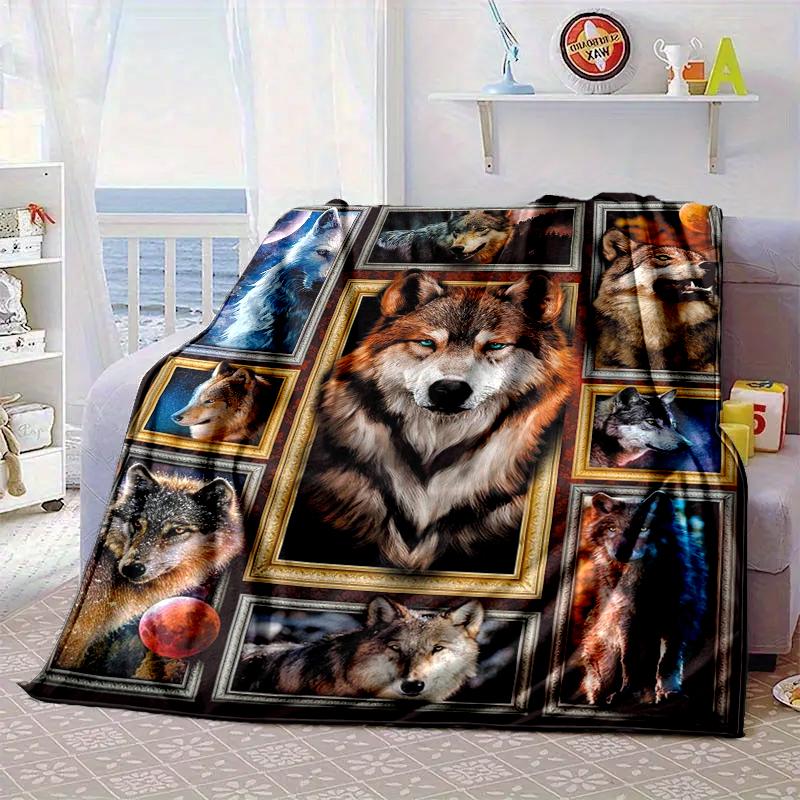 Wolf Pack Majesty Blanket Flannel Blanket Throw Blanket Sofa Cover Blanket Soft Premium Blanket Picnic Blanket Tv Blanket Gifts