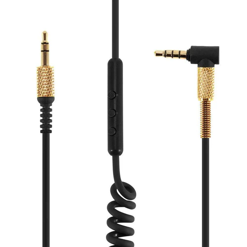 Прочный регулятор громкости, плетеные провода, аудиокабель, кабель для гарнитуры, кабель для наушников, удлинитель микрофона