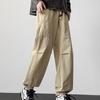 2024 Fashion Men's Loose Retro Fashion Casual Straight Crop Pants