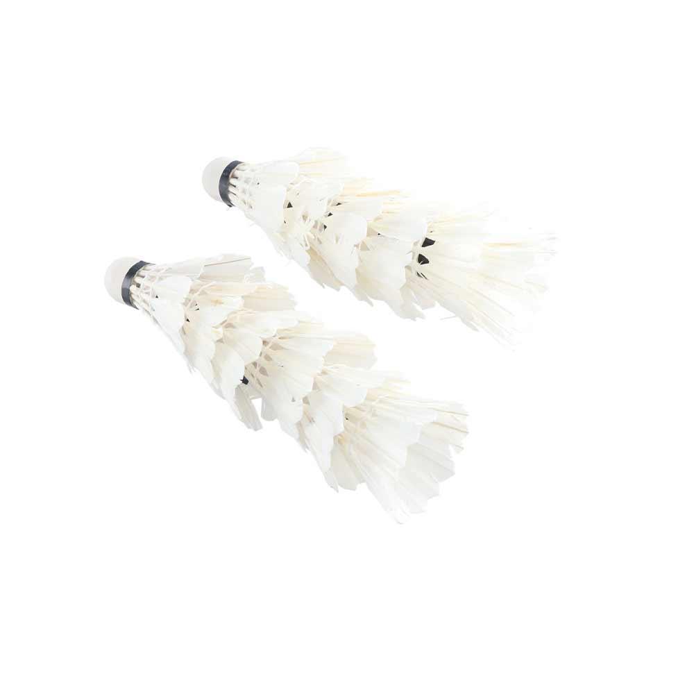 For Sports White Sports Game Cork Fitness Badminton Balls 12 Pcs Shuttlecock Goose Feather