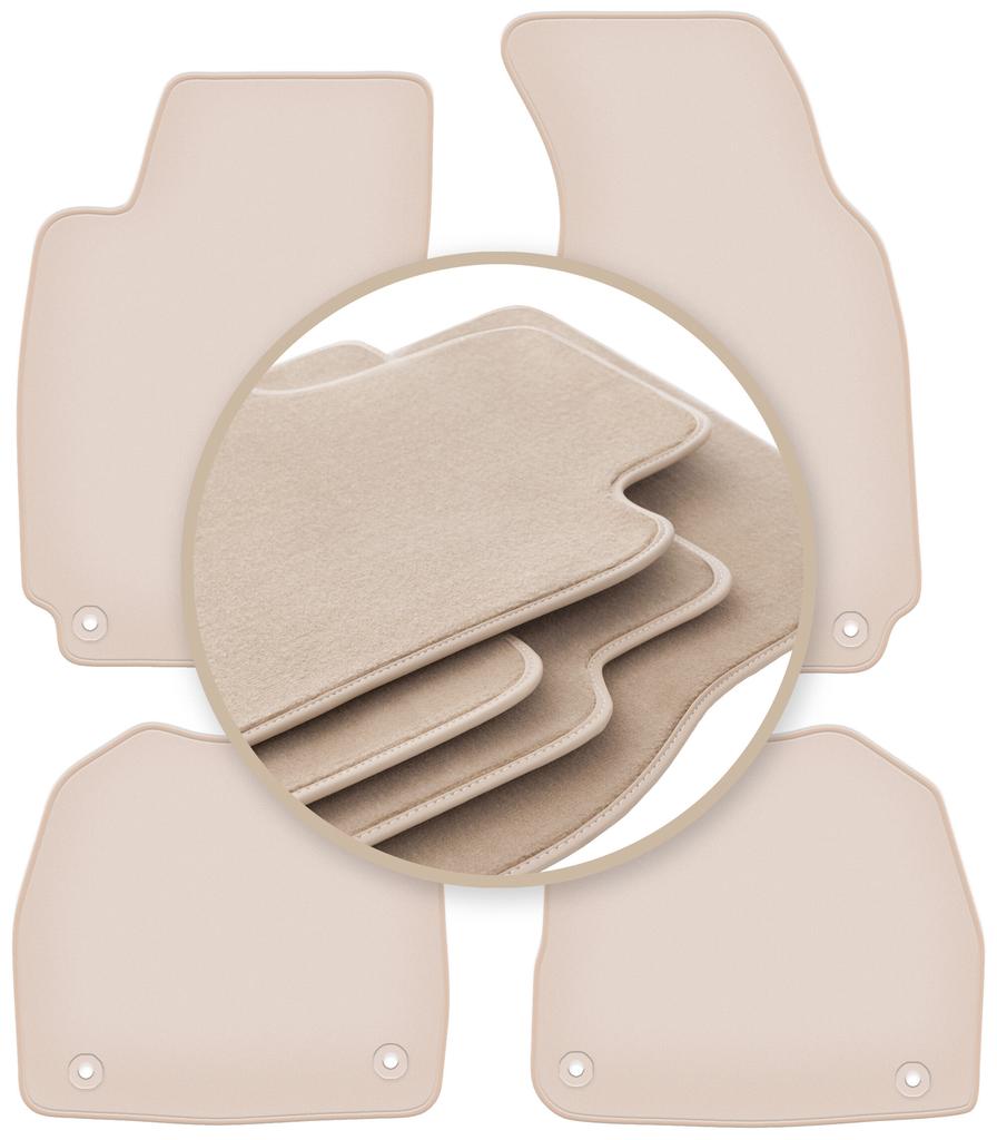 PREMIUM beige floor mats for: Skoda Superb I sedan 2001-2008