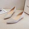 Casual Thin Heel Small Size 33 34 Single Shoes Women's New Shallow Mouth Fairy Large Size 41-43 Low Heel Simple Women's Shoes