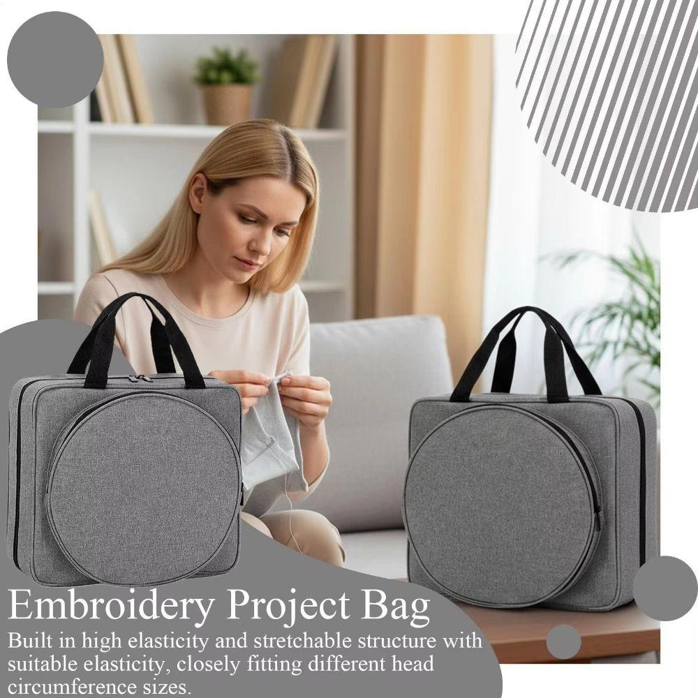 Стеганая внутренняя часть Хранение ниток для вышивания крестиком Проектная сумка для вышивания Органайзер для ниток мулине