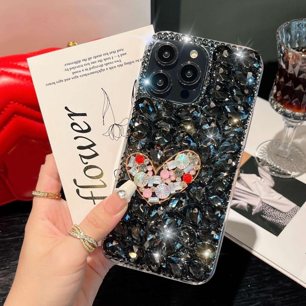 Чехол Love Bling со стразами и бриллиантами и цветами для Samsung S23 S22 Ultra S21 S20 FE A14 A24 A34 A54 A13 A23 A33 A53 A12 A22 A32 A52/iphone Блестящий чехол