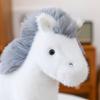 Новая плюшевая игрушка Белый конь Кукла Милая имитация жеребенка Кукла Детский подарок на день рождения