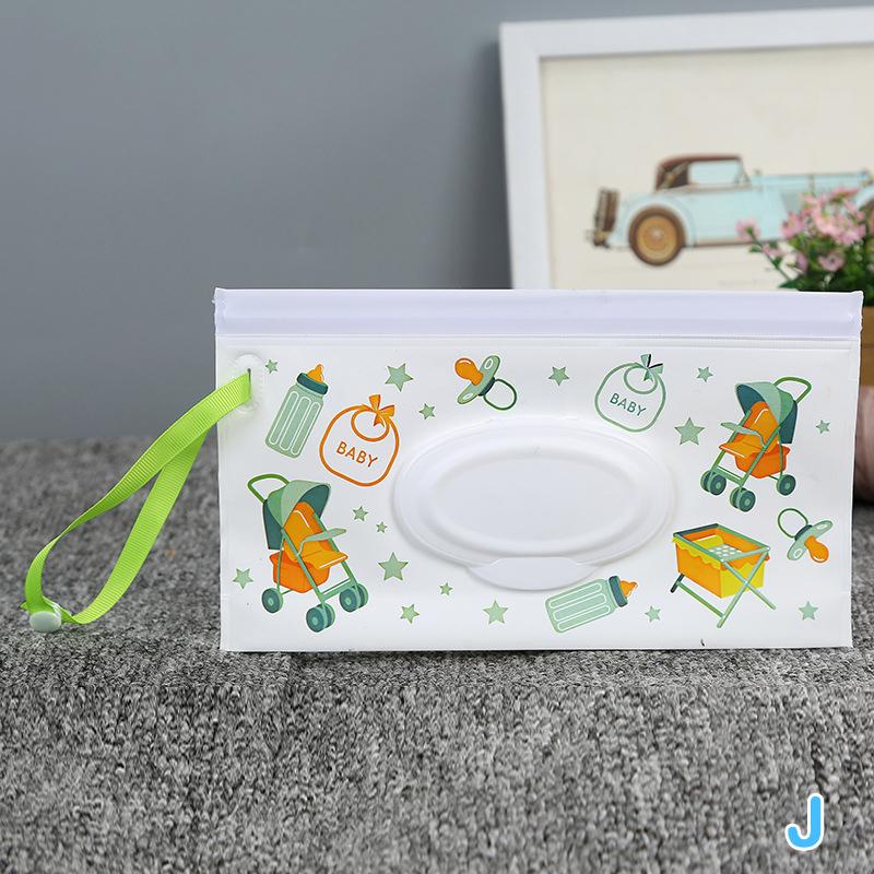 Портативный детский мешок для влажных салфеток, контейнер для салфеток, экологически чистый многоразовый мешок для салфеток