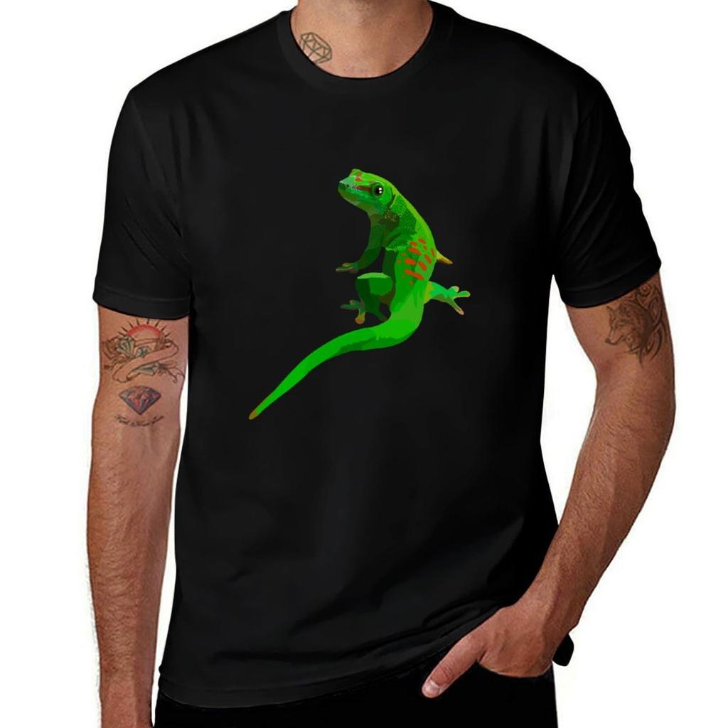 D Is For Day Gecko Tshirt Big Size Crew Neck Tshirt